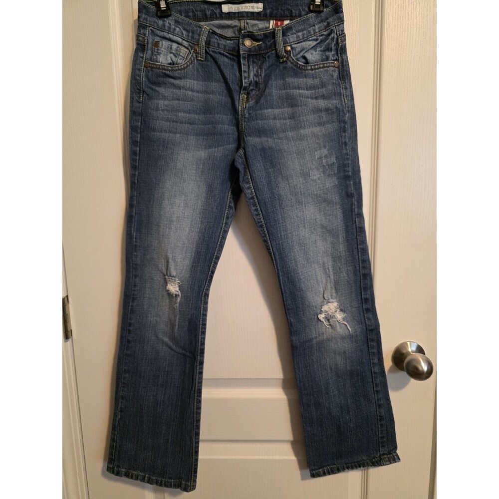 Stetson Women's Cropped Jeans Stretch Denim Blue Size 0. (274)